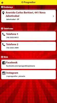 Pizzaria O Progredior android App screenshot 3